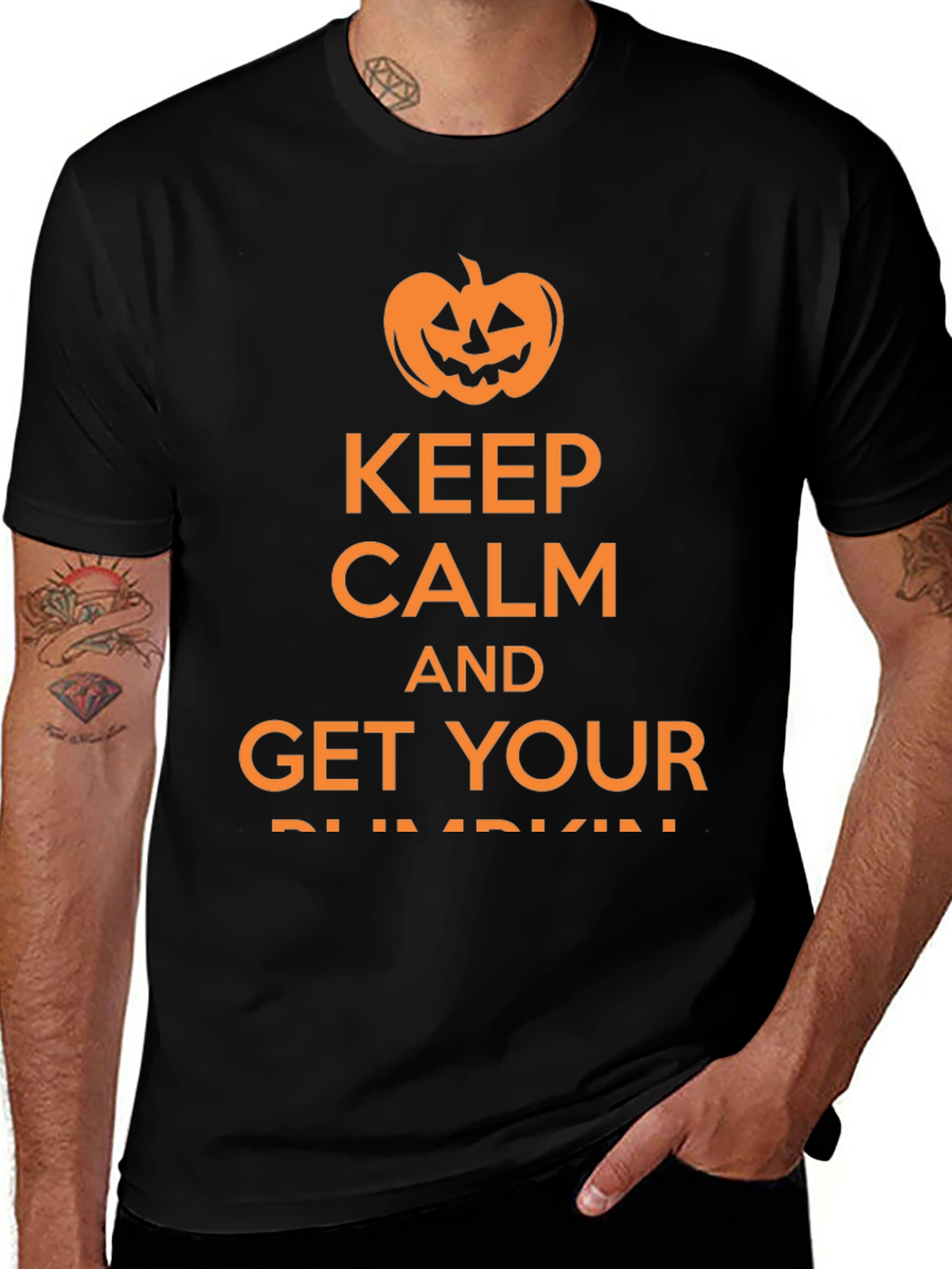 Keep Calm Halloween Pumpkin T-Shirt