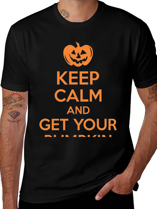 Keep Calm Halloween Pumpkin T-Shirt