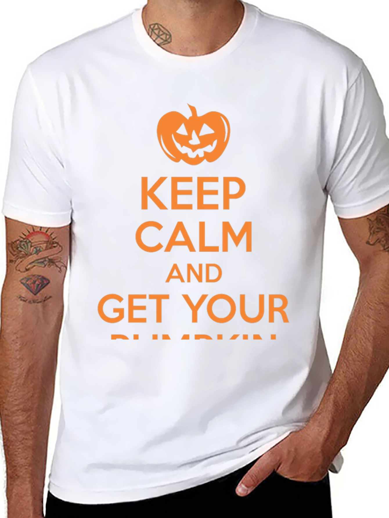 Keep Calm Halloween Pumpkin T-Shirt