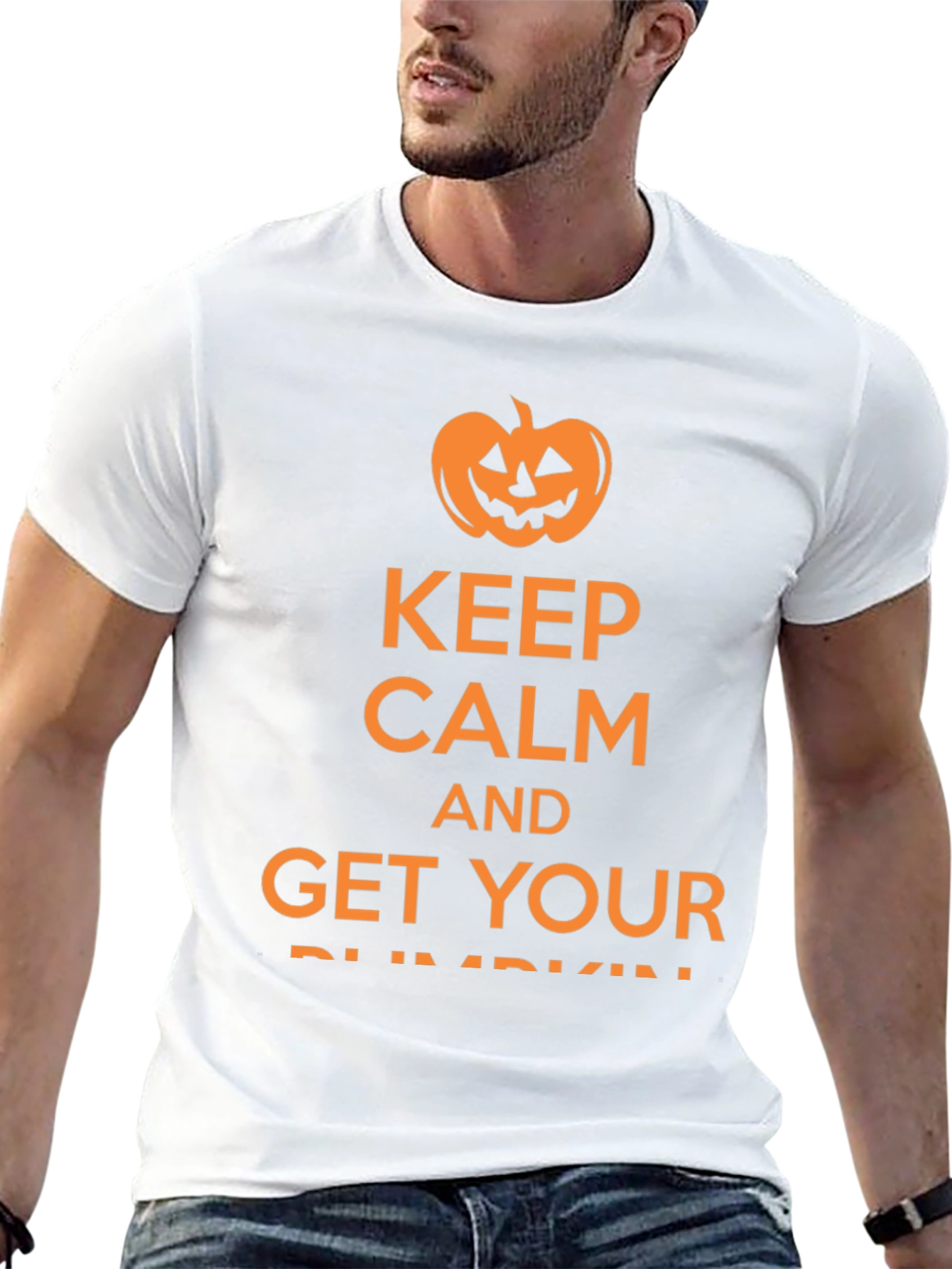 Keep Calm Halloween Pumpkin T-Shirt