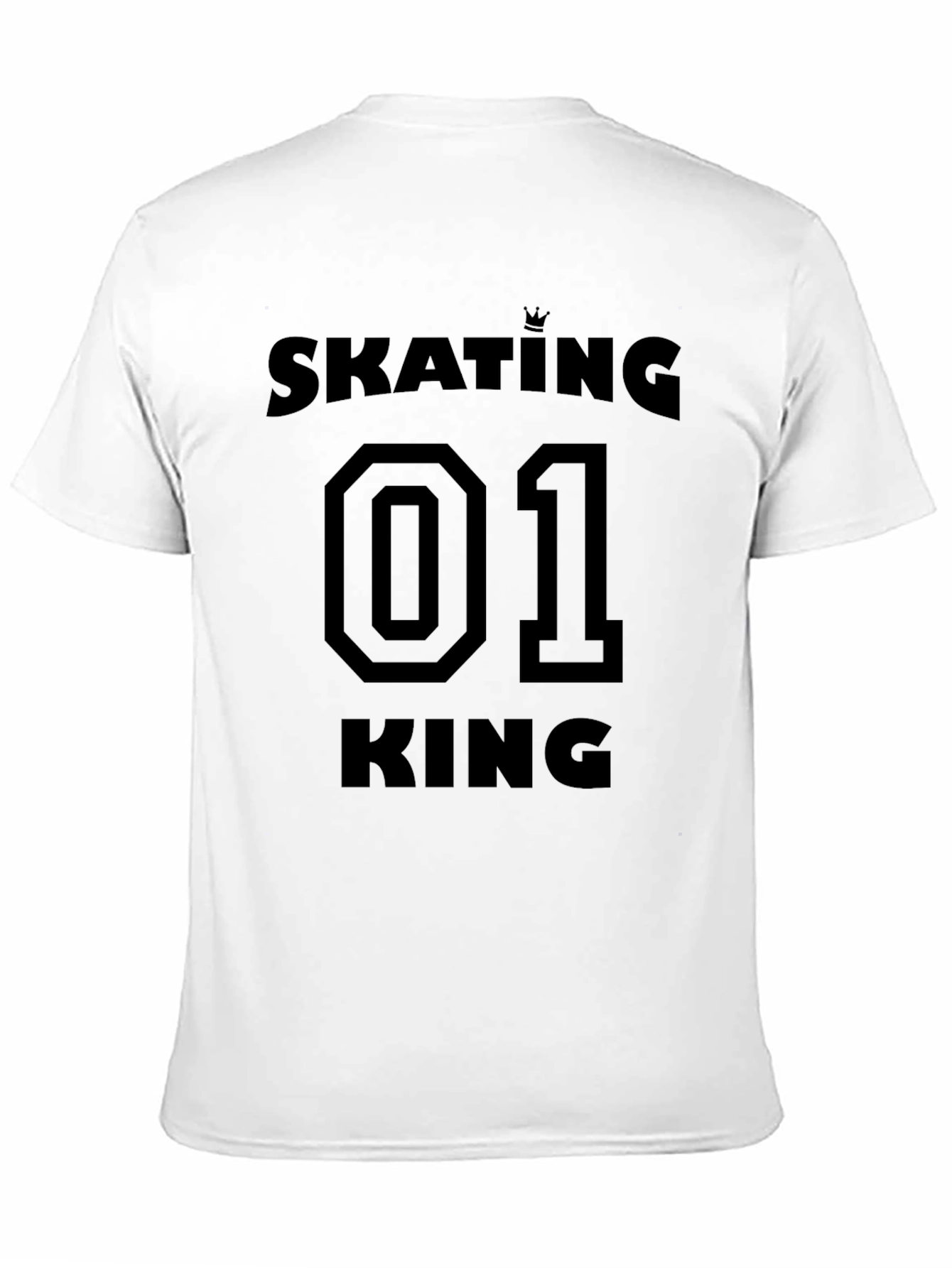 Skating 01 King T-Shirt - Stylish Black Graphic Tee
