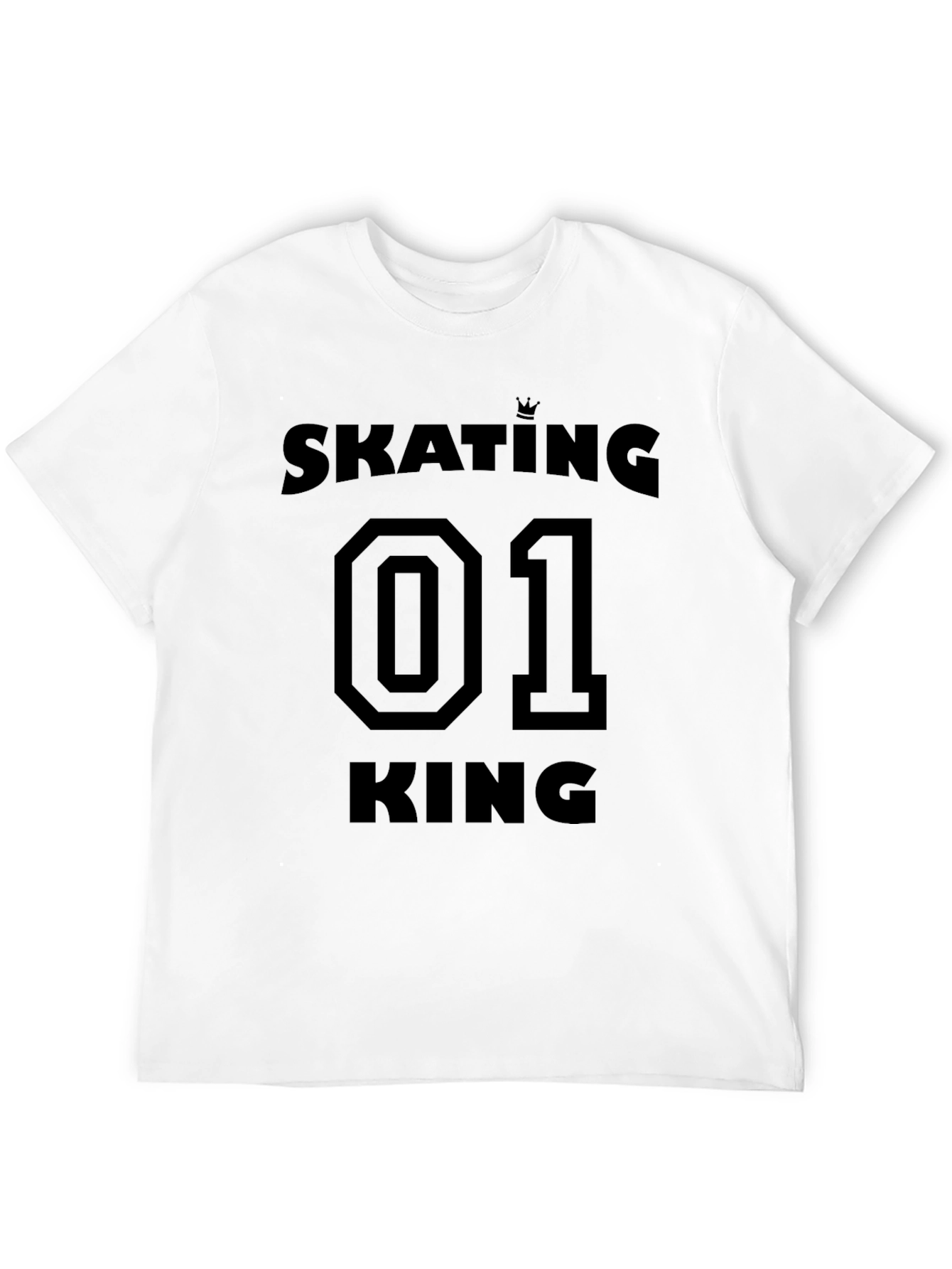 Skating 01 King T-Shirt - Stylish Black Graphic Tee
