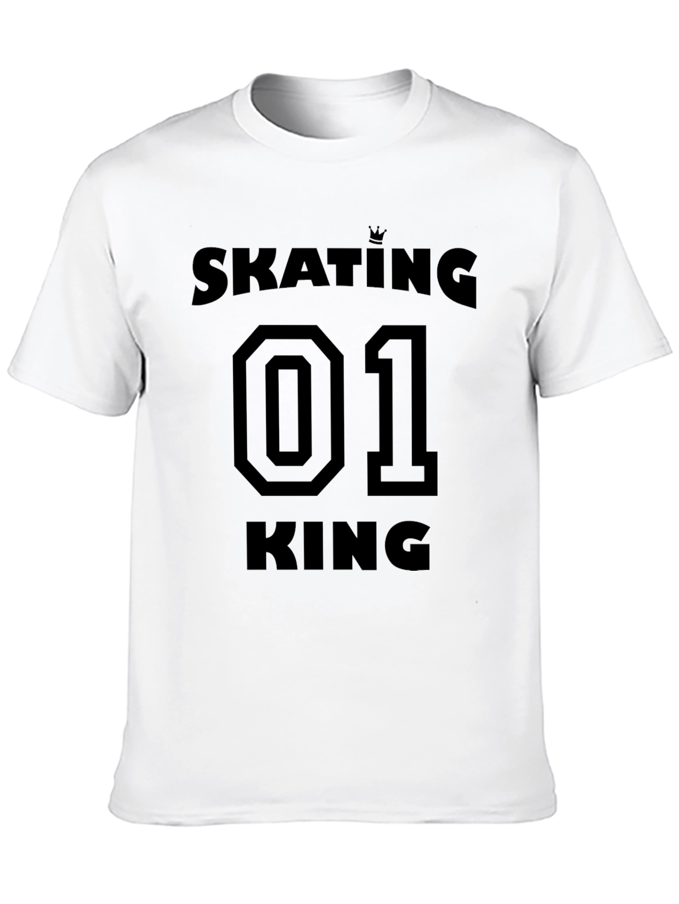 Skating 01 King T-Shirt - Stylish Black Graphic Tee