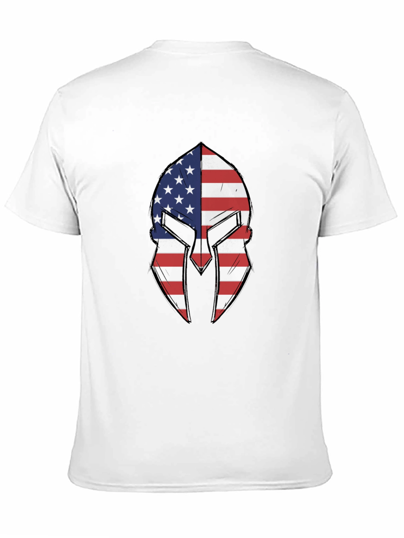American Spartan Helmet Graphic T-Shirt