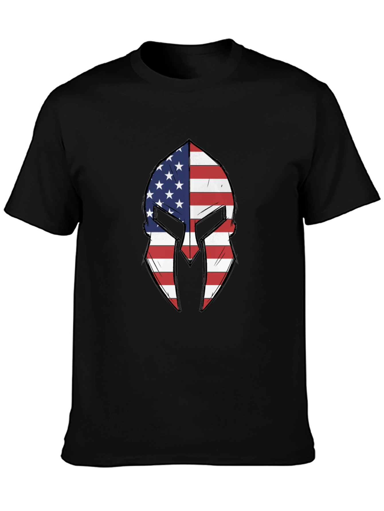 American Spartan Helmet Graphic T-Shirt