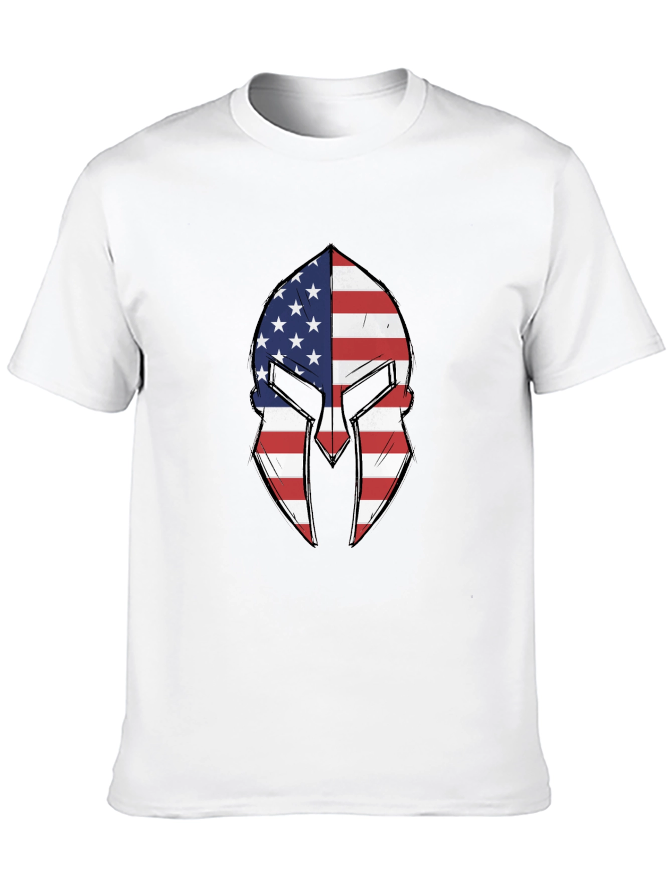 American Spartan Helmet Graphic T-Shirt