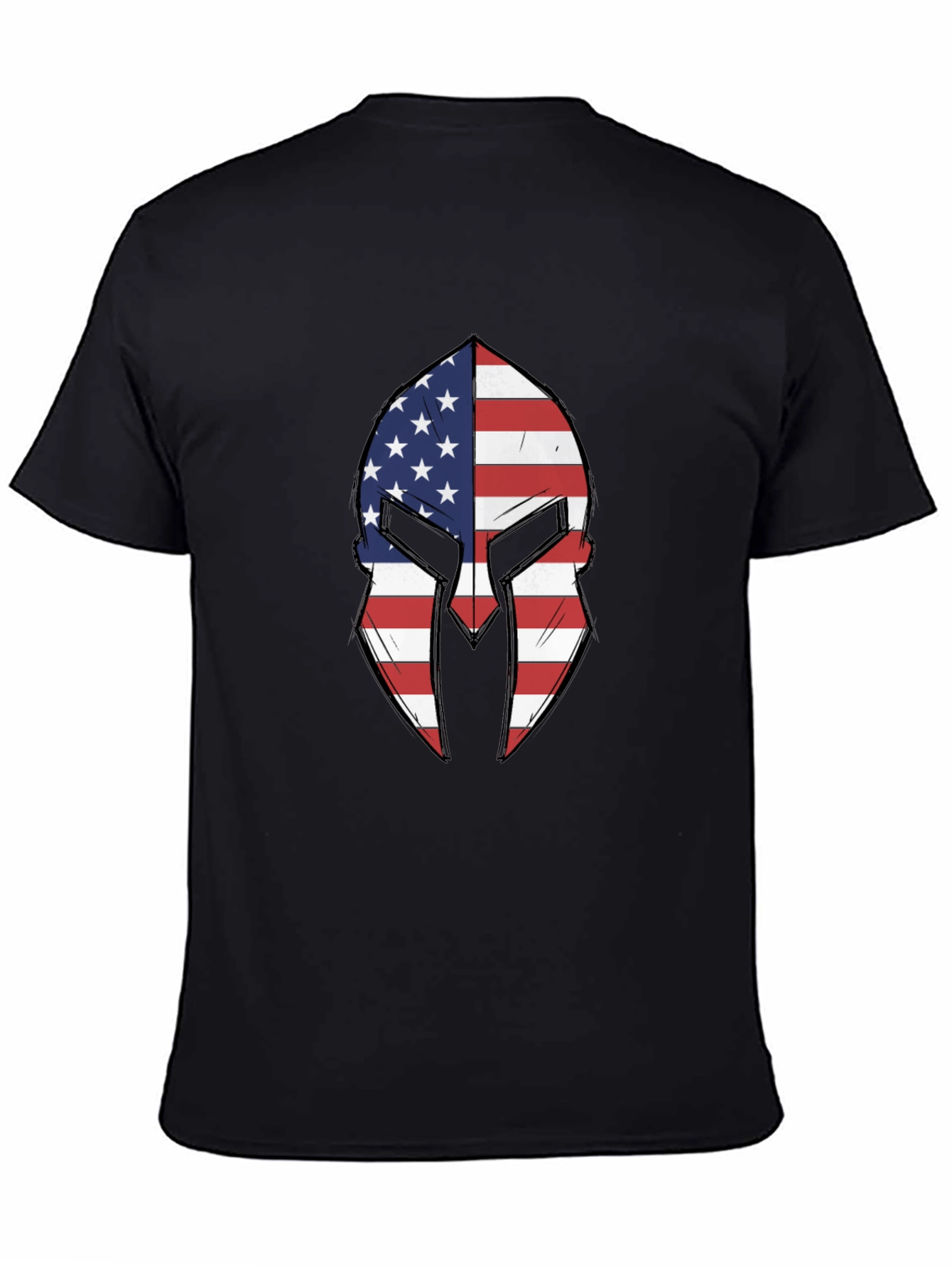 American Spartan Helmet Graphic T-Shirt
