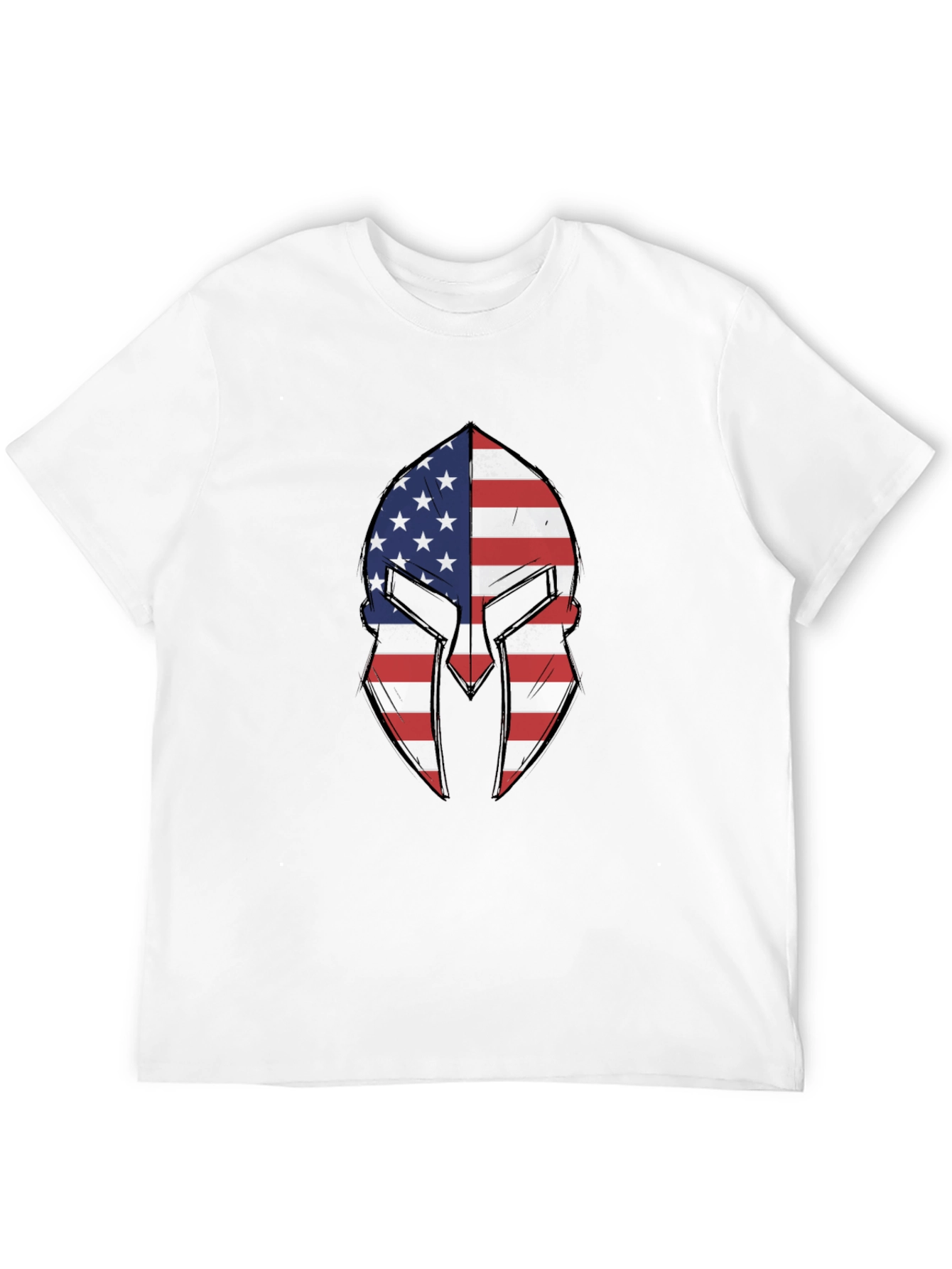 American Spartan Helmet Graphic T-Shirt