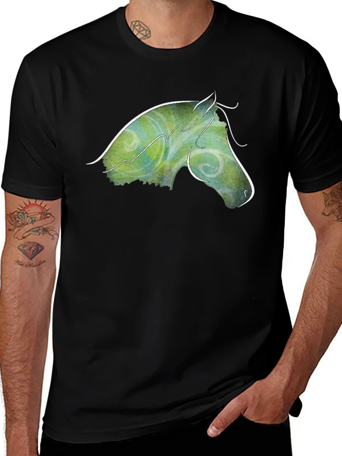 Horse Art Graphic T-Shirt