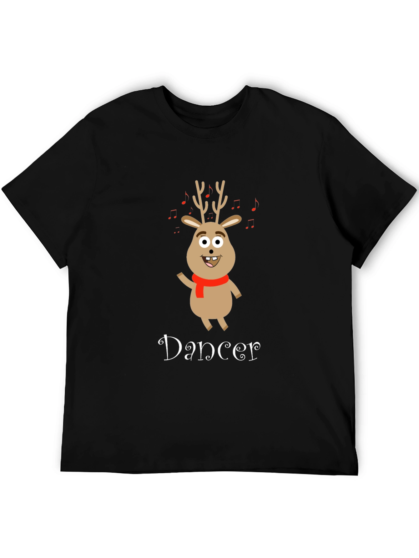 Dancer Reindeer Christmas T-Shirt - Festive Holiday Apparel