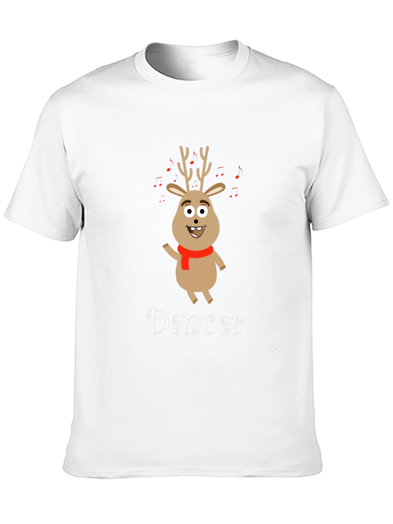 Dancer Reindeer Christmas T-Shirt - Festive Holiday Apparel