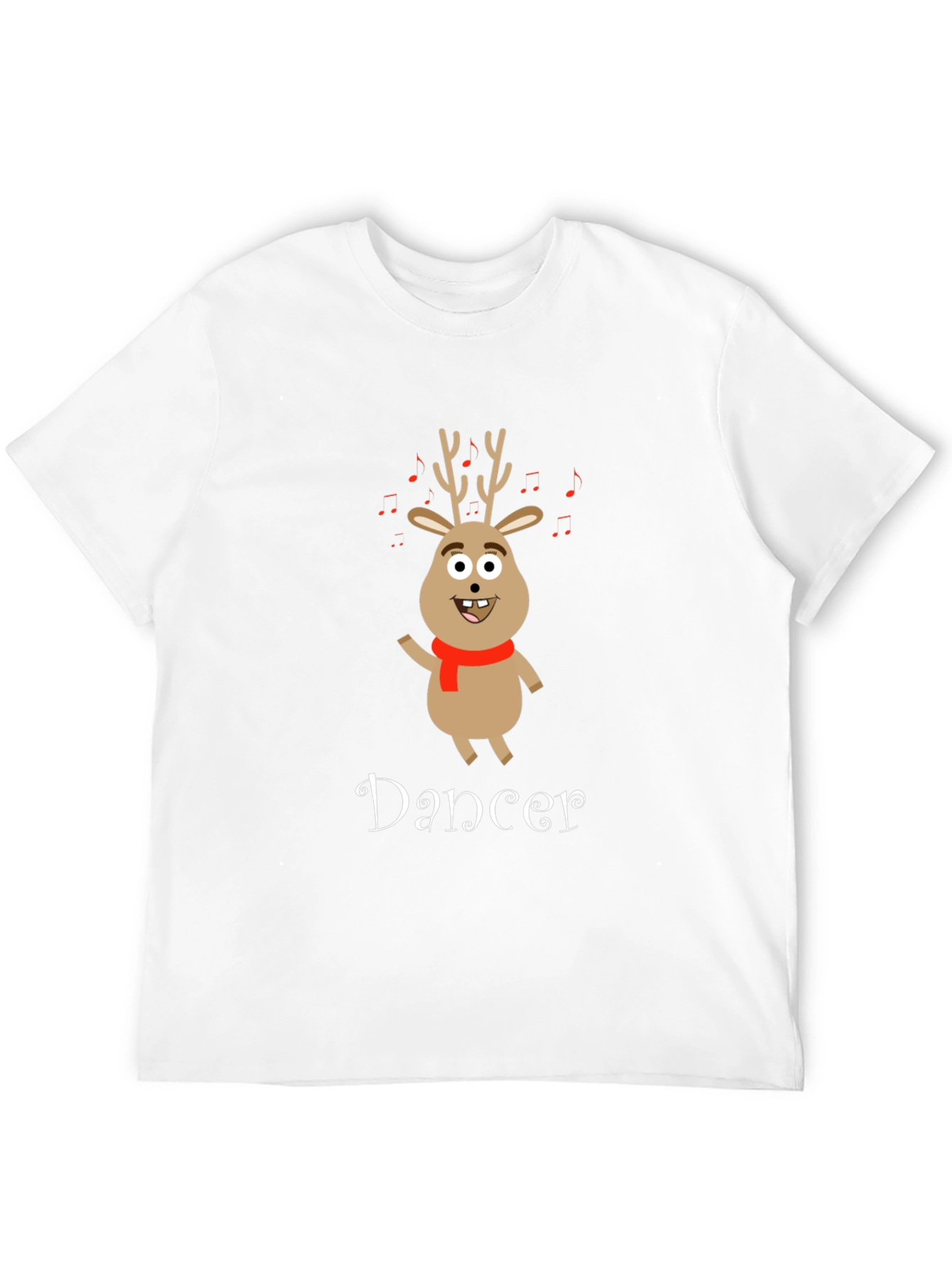 Dancer Reindeer Christmas T-Shirt - Festive Holiday Apparel