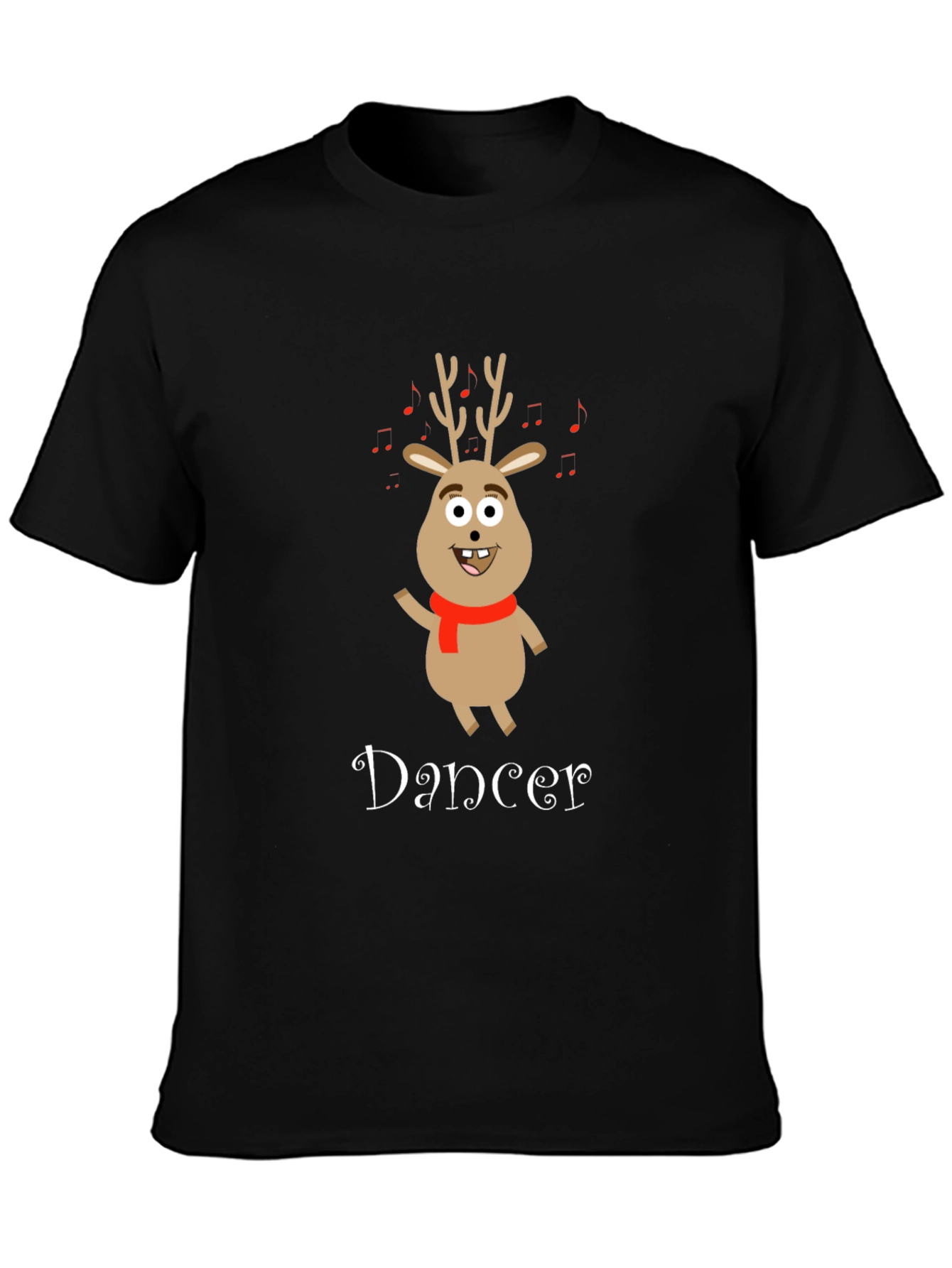 Dancer Reindeer Christmas T-Shirt - Festive Holiday Apparel