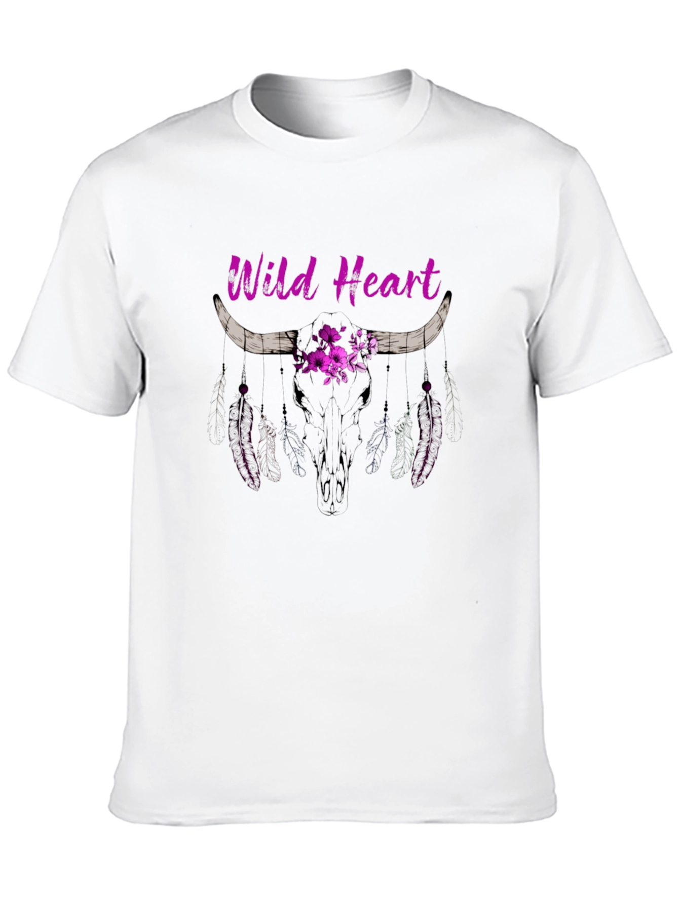 Wild Heart Graphic Tee - Bohemian Style