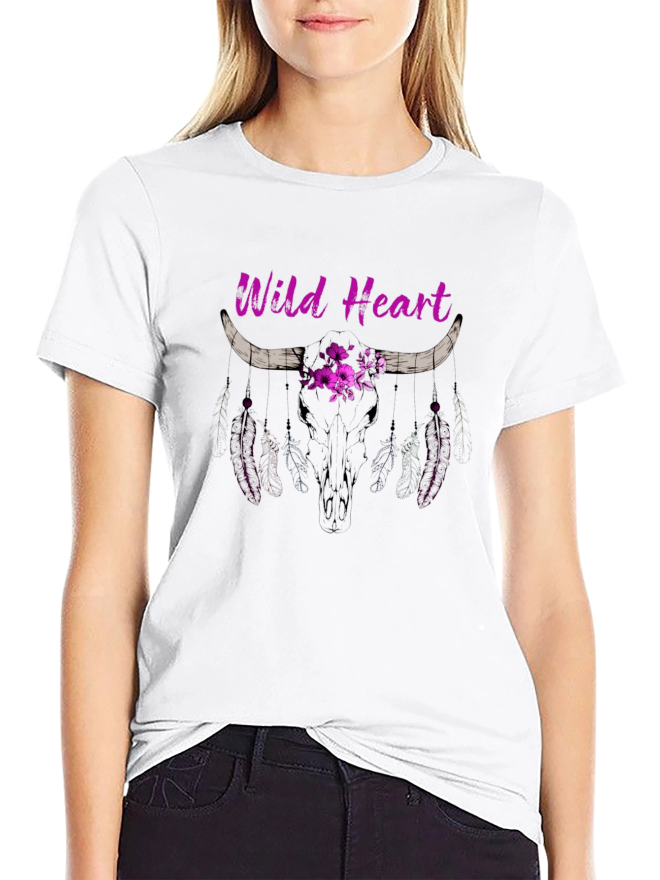 Wild Heart Graphic Tee - Bohemian Style