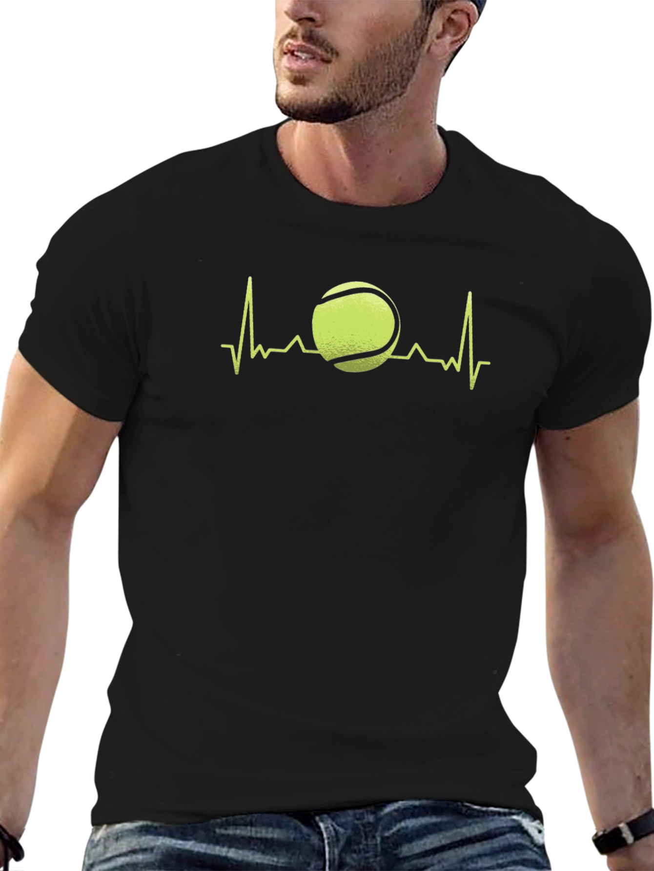 Tennis Heartbeat Graphic T-Shirt