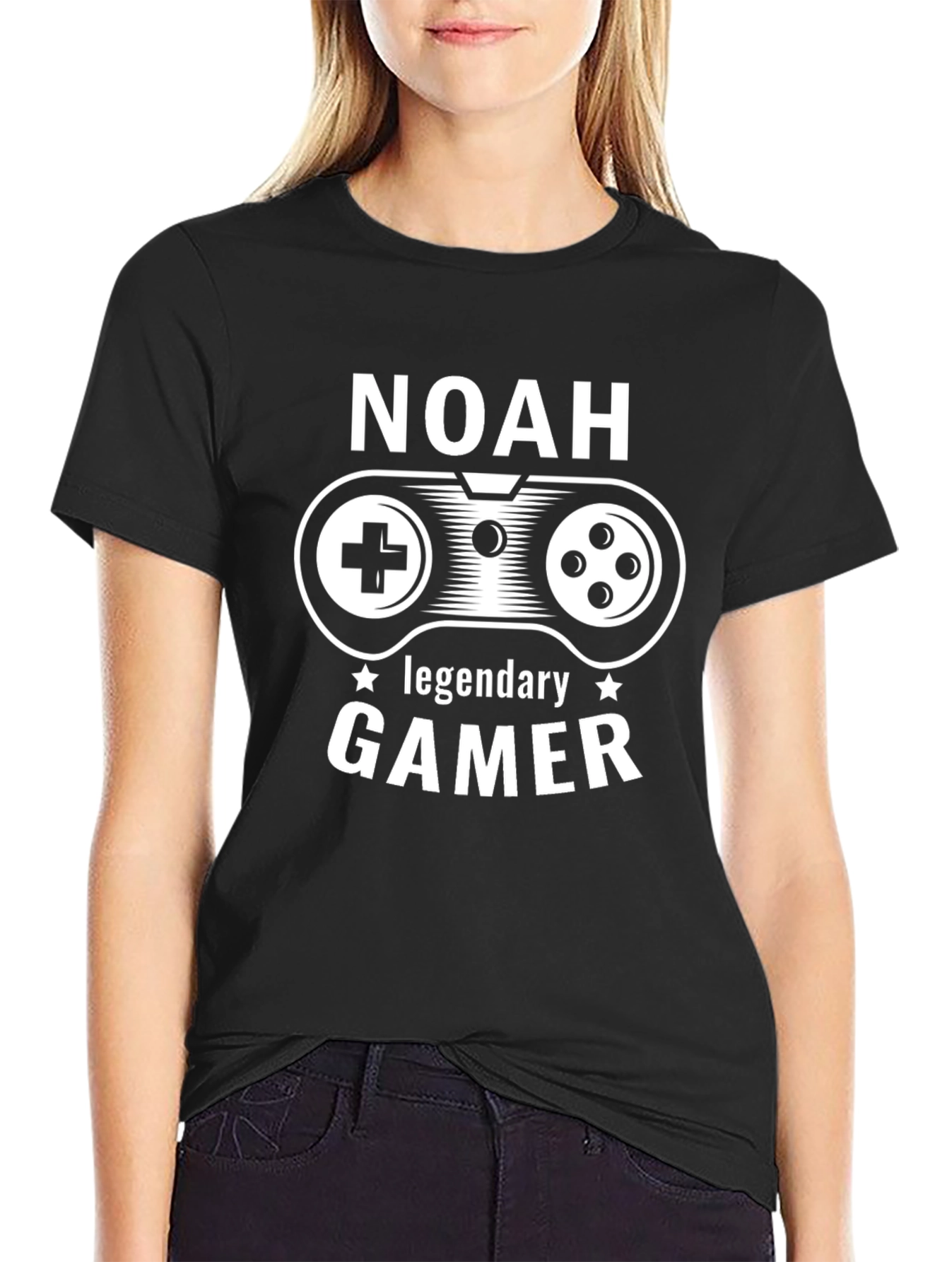 Noah Legendary Gamer T-Shirt - Black Cotton