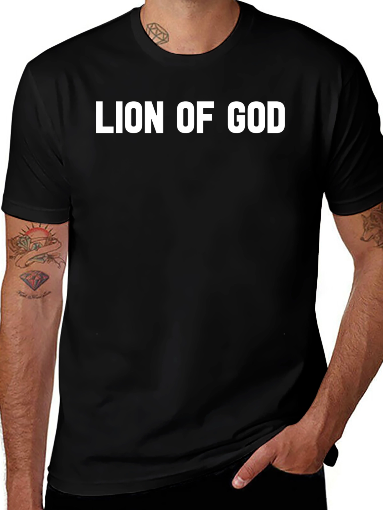 Lion of God Graphic Tee - Religious T-Shirt