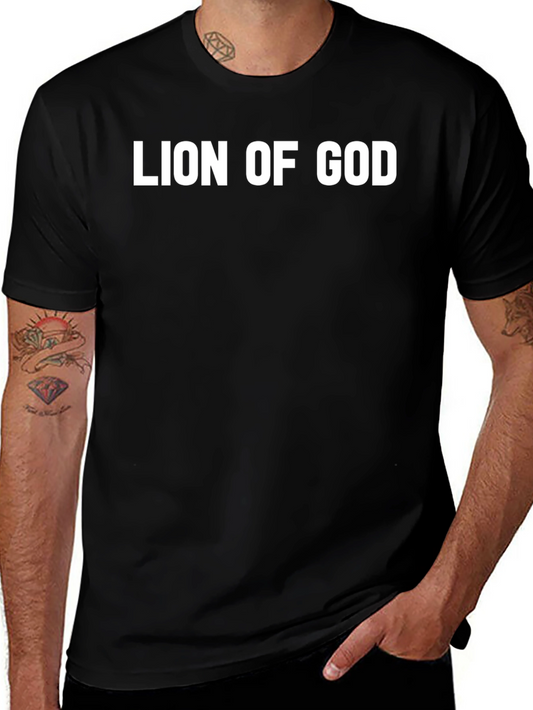 Lion of God Graphic Tee - Religious T-Shirt