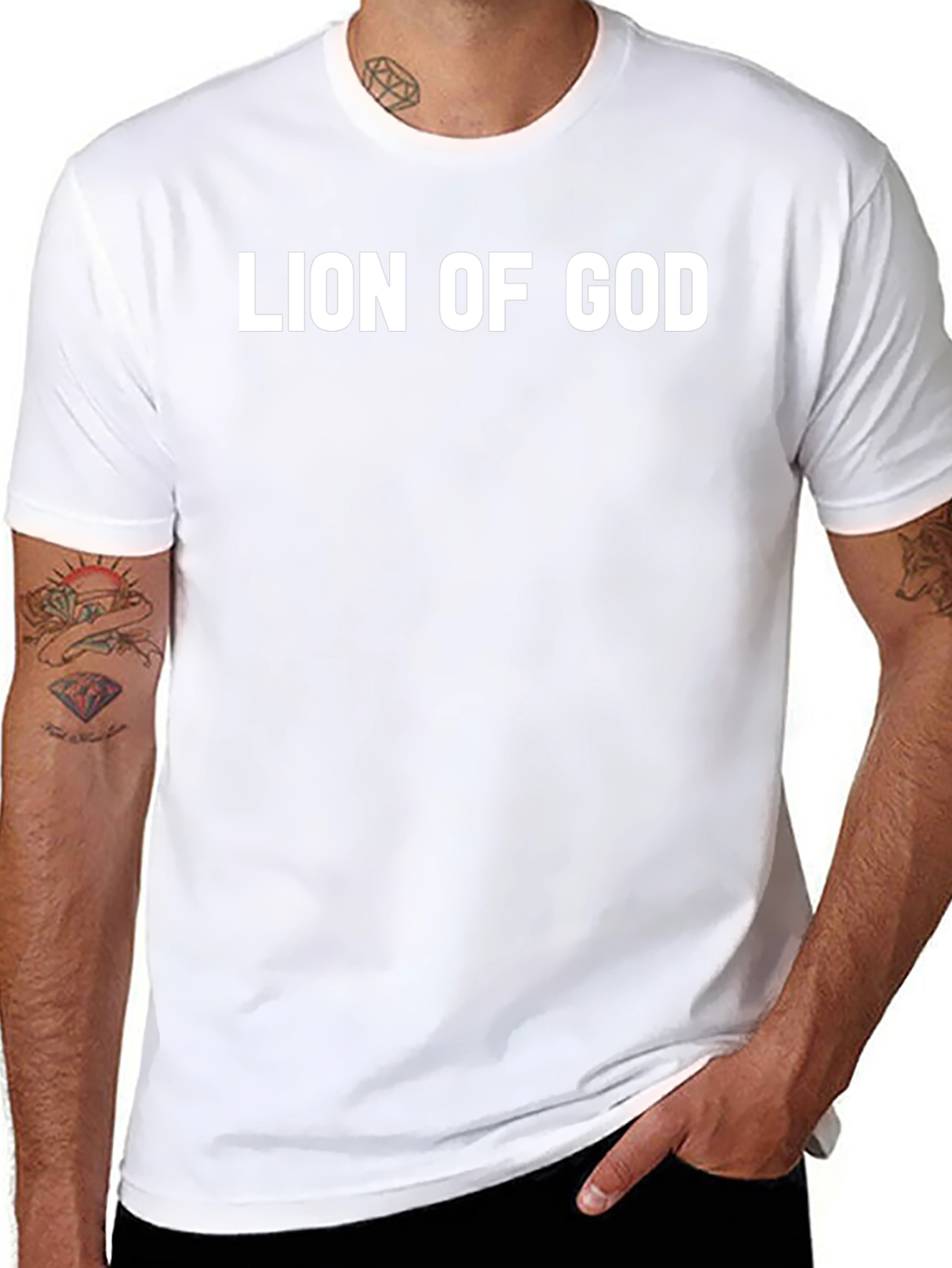 Lion of God Graphic Tee - Religious T-Shirt