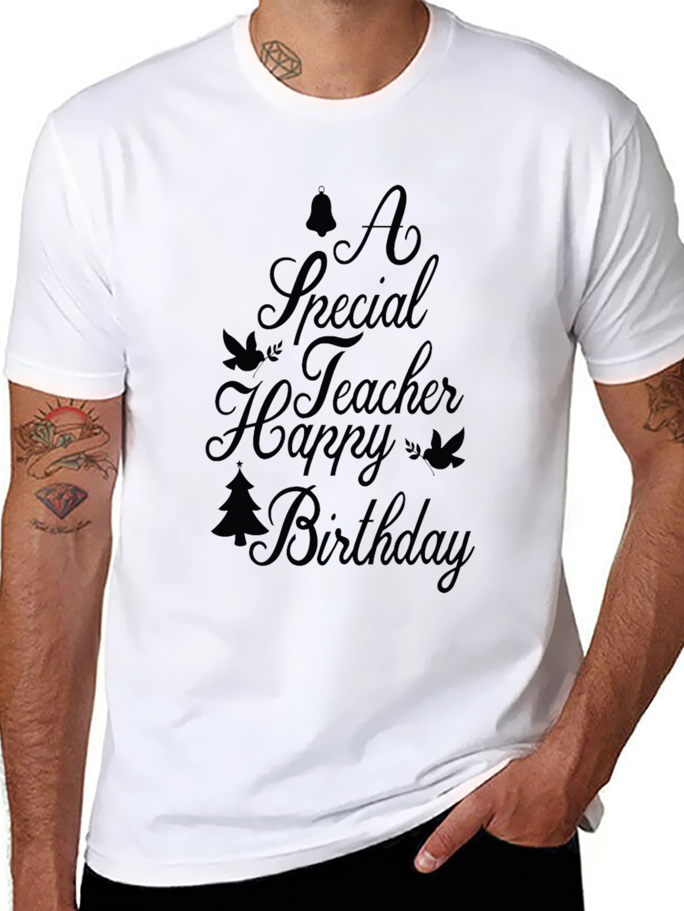 Teacher Birthday Black T-Shirt