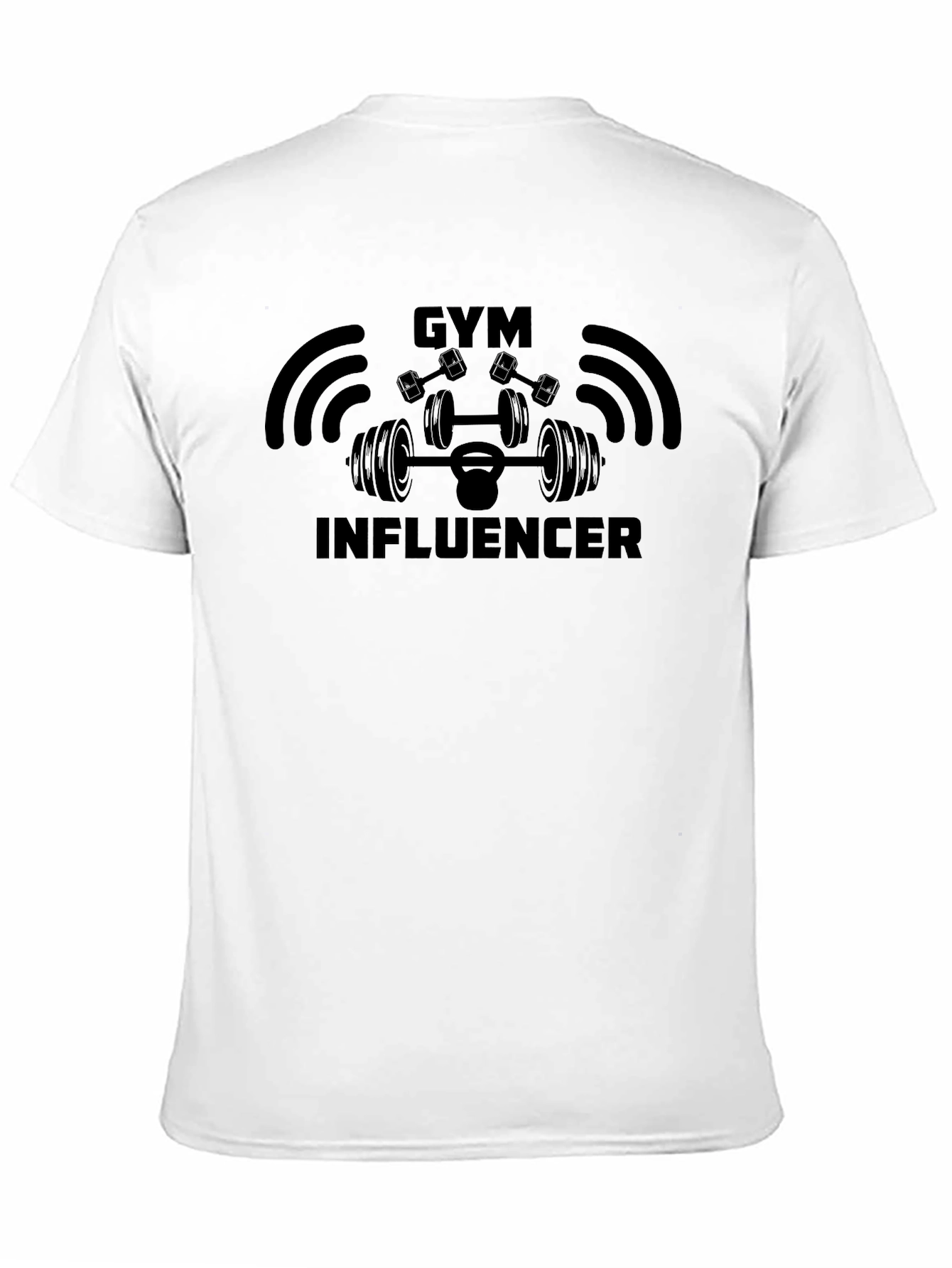Gym Influencer Black T-Shirt