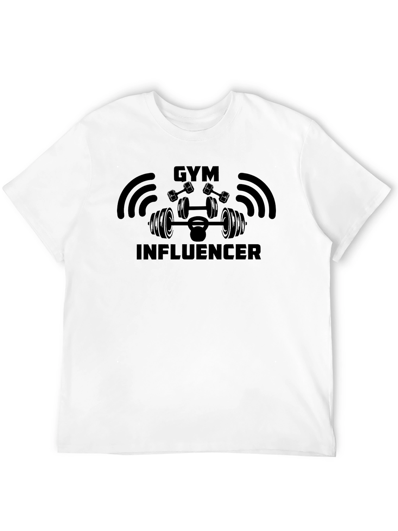 Gym Influencer Black T-Shirt