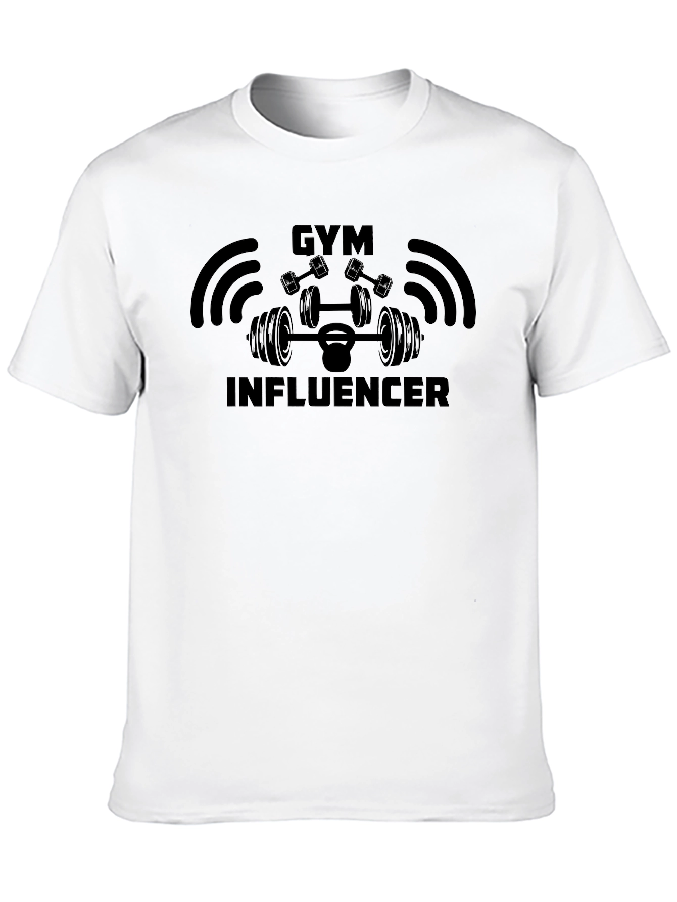 Gym Influencer Black T-Shirt