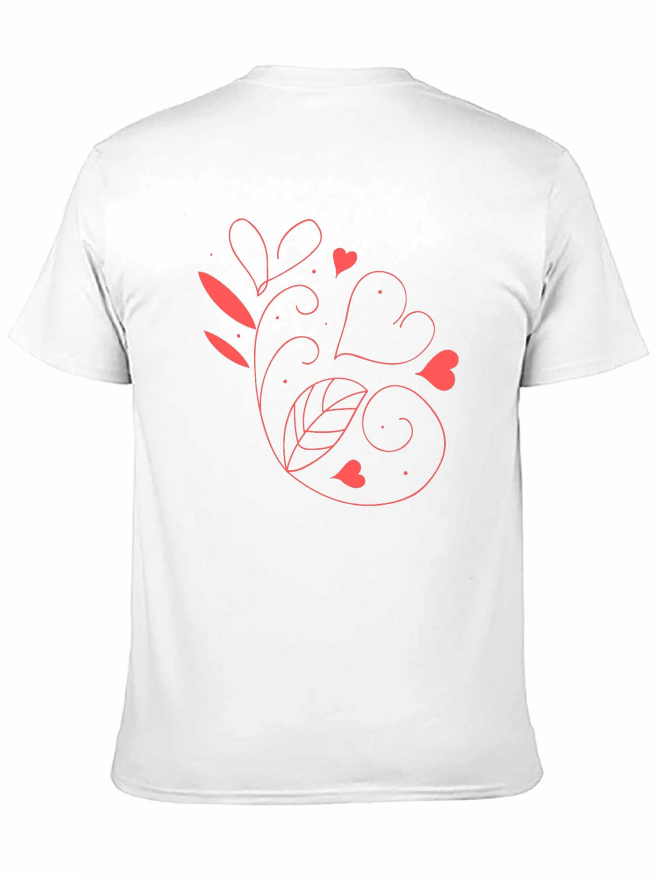 Heart Vine Graphic Black T-Shirt