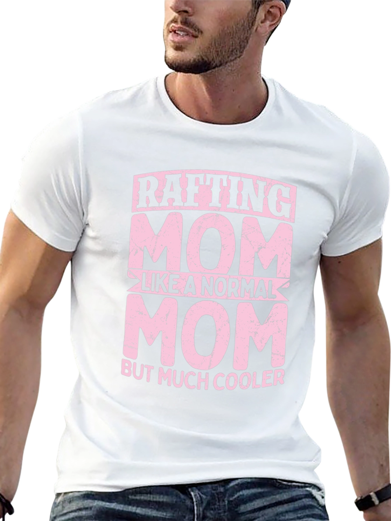 Rafting Mom Graphic T-Shirt - Cool Mothers Day Gift