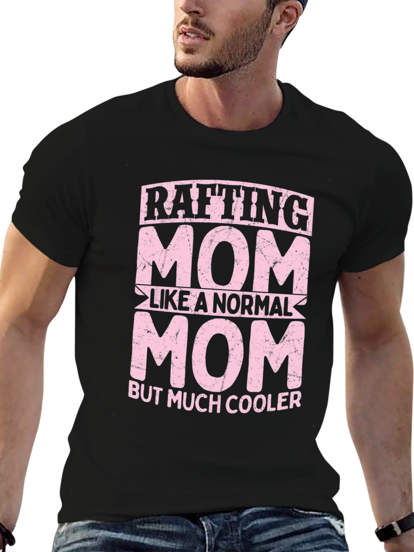 Rafting Mom Graphic T-Shirt - Cool Mothers Day Gift