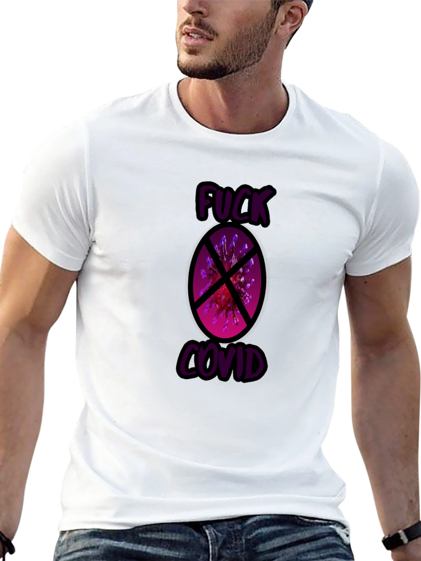 F*ck Covid Black Graphic Tee