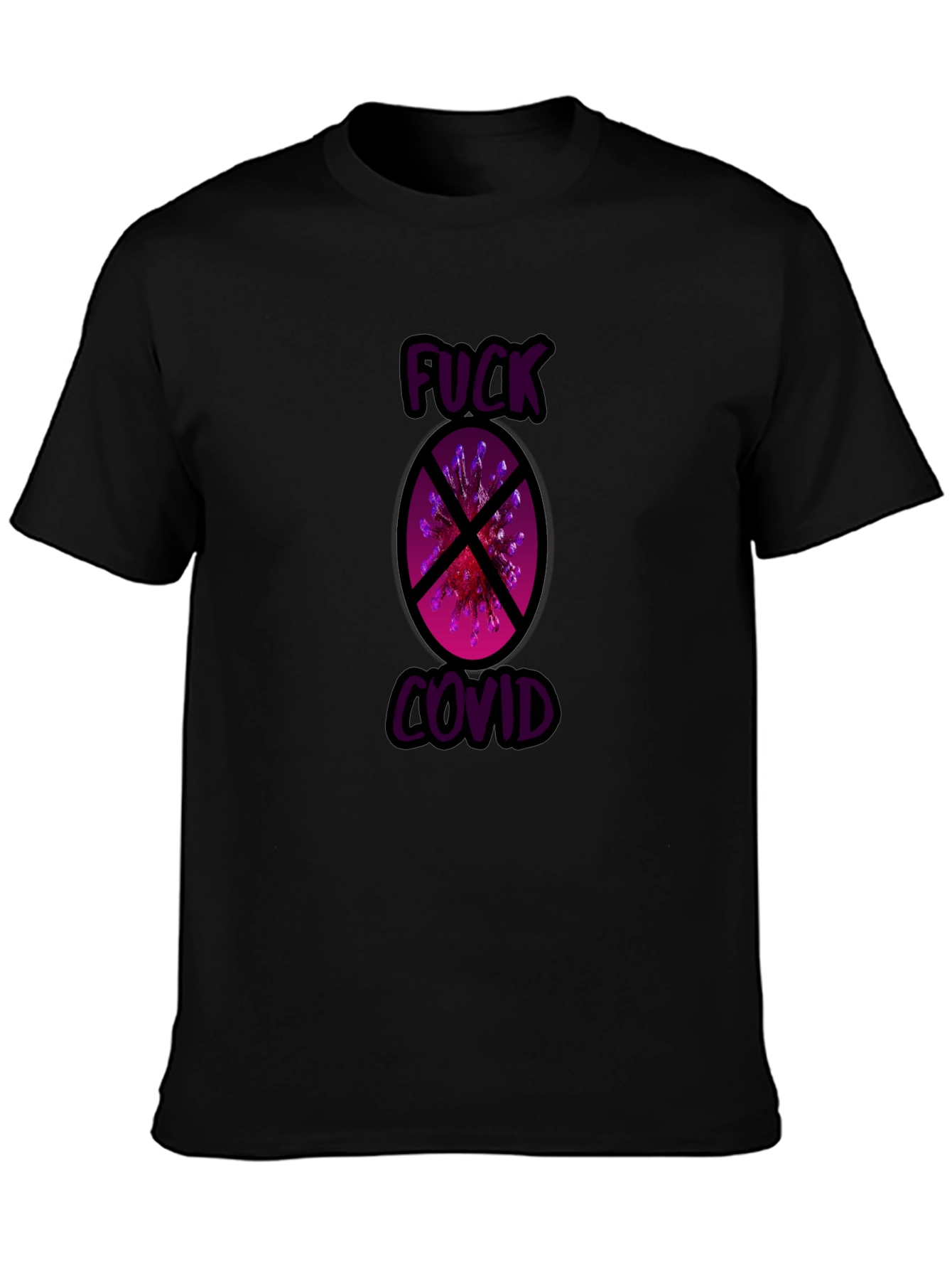 F*ck Covid Black Graphic Tee