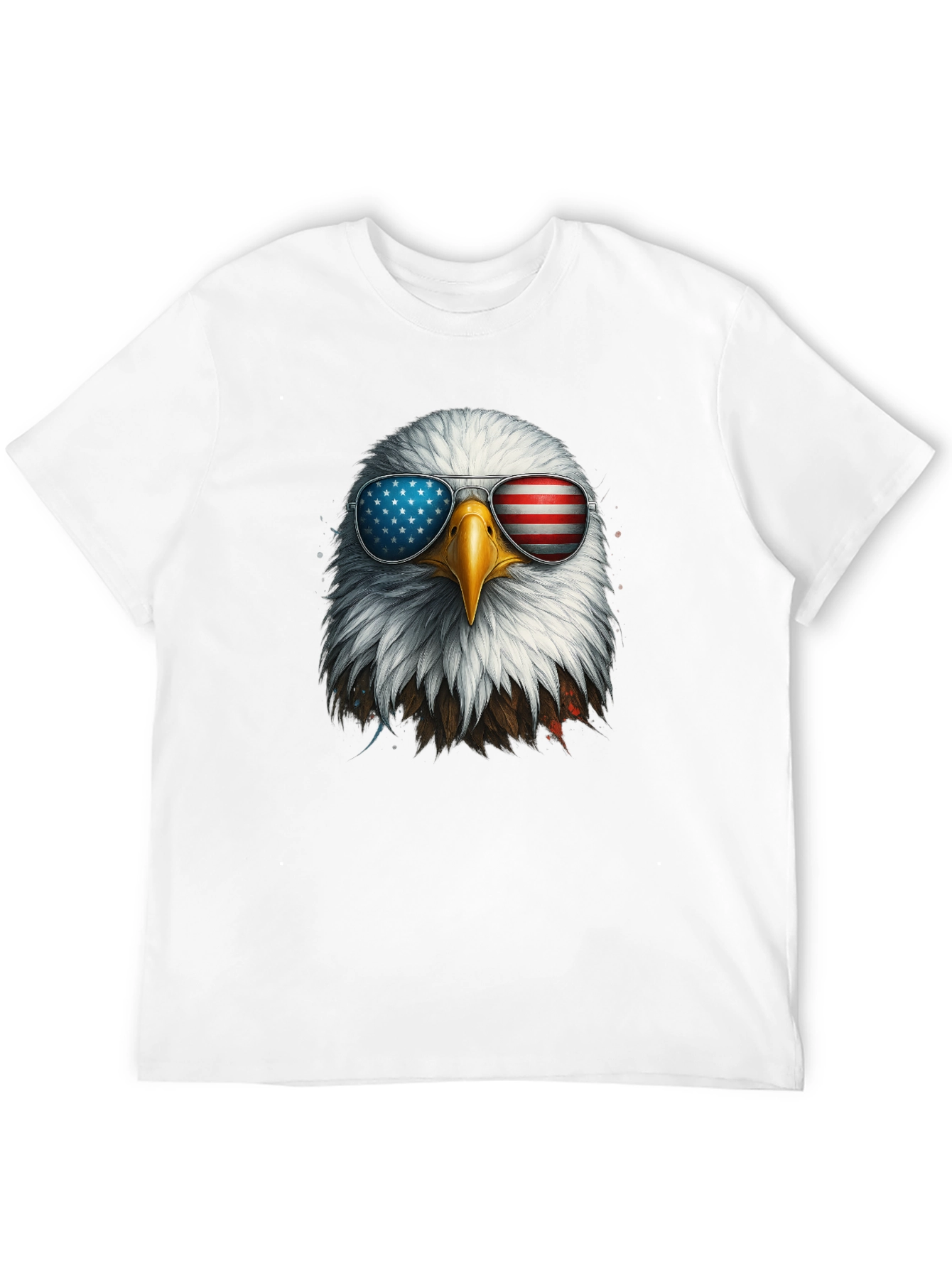 Patriotic Eagle Sunglasses Graphic T-Shirt