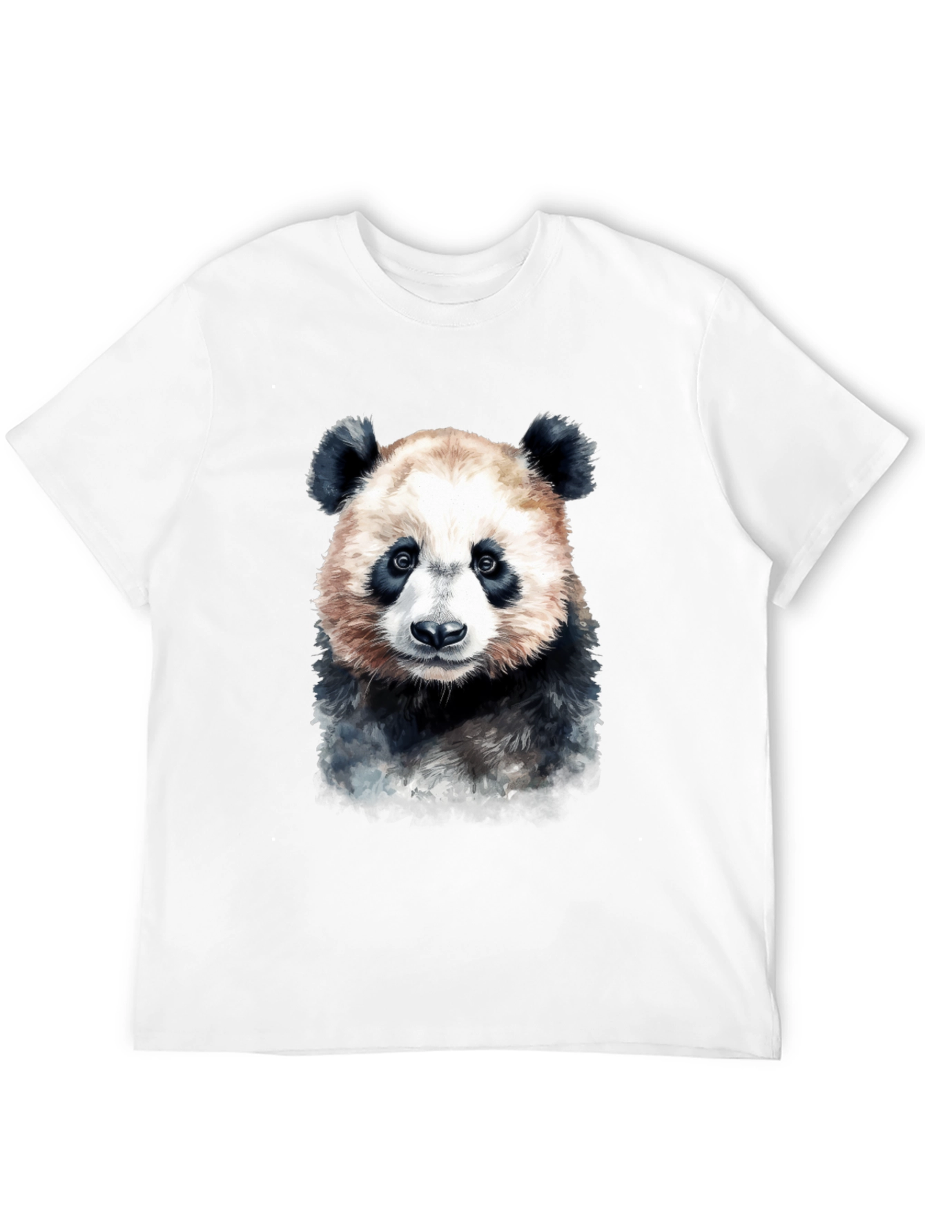 Panda Bear Graphic Tee - Soft Black T-Shirt