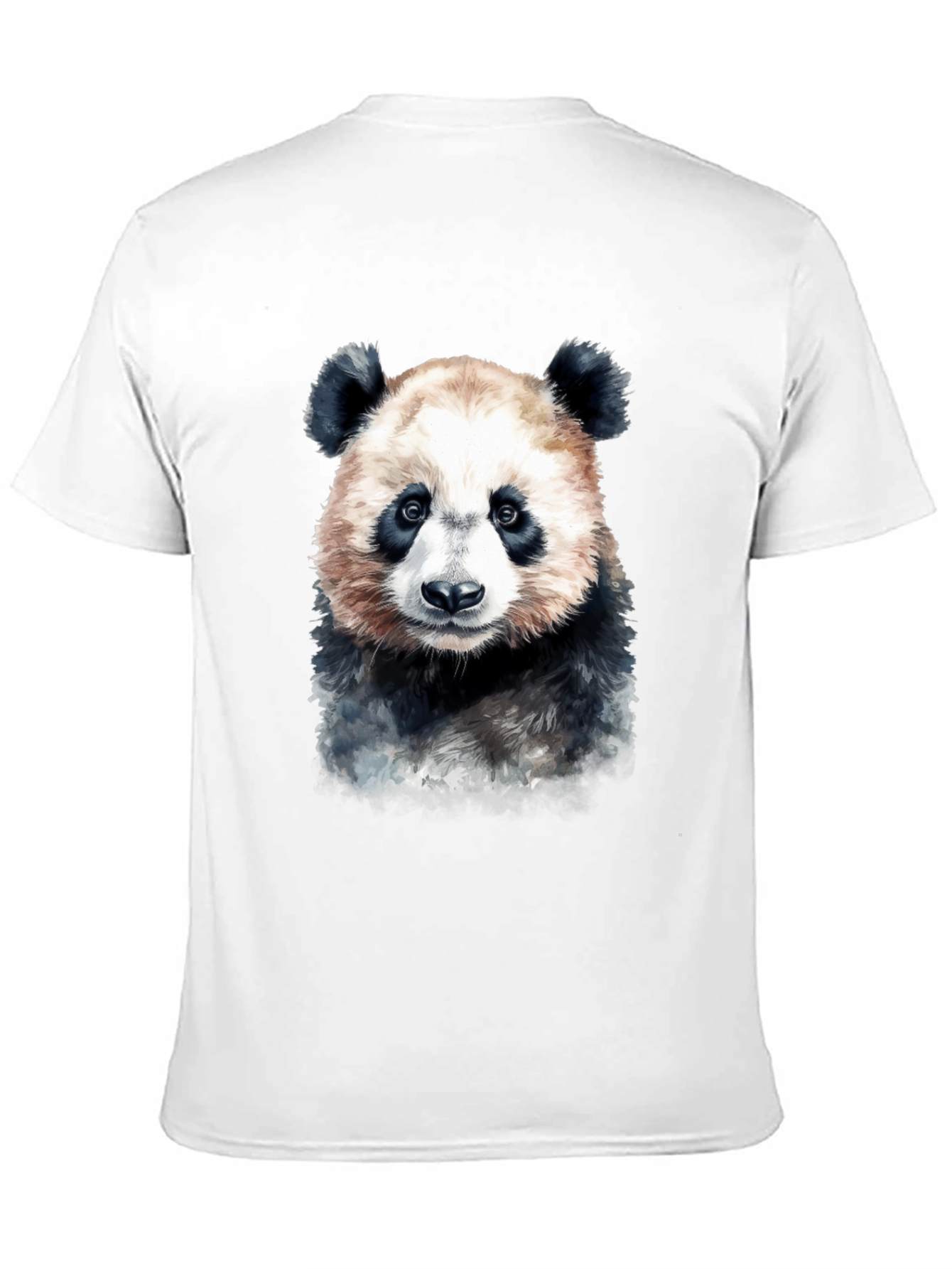 Panda Bear Graphic Tee - Soft Black T-Shirt
