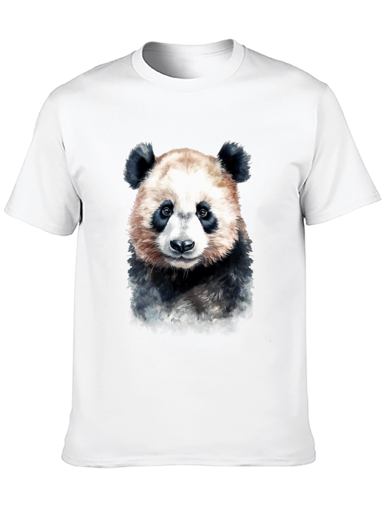 Panda Bear Graphic Tee - Soft Black T-Shirt