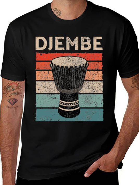 Vintage Djembe Drum Graphic T-Shirt
