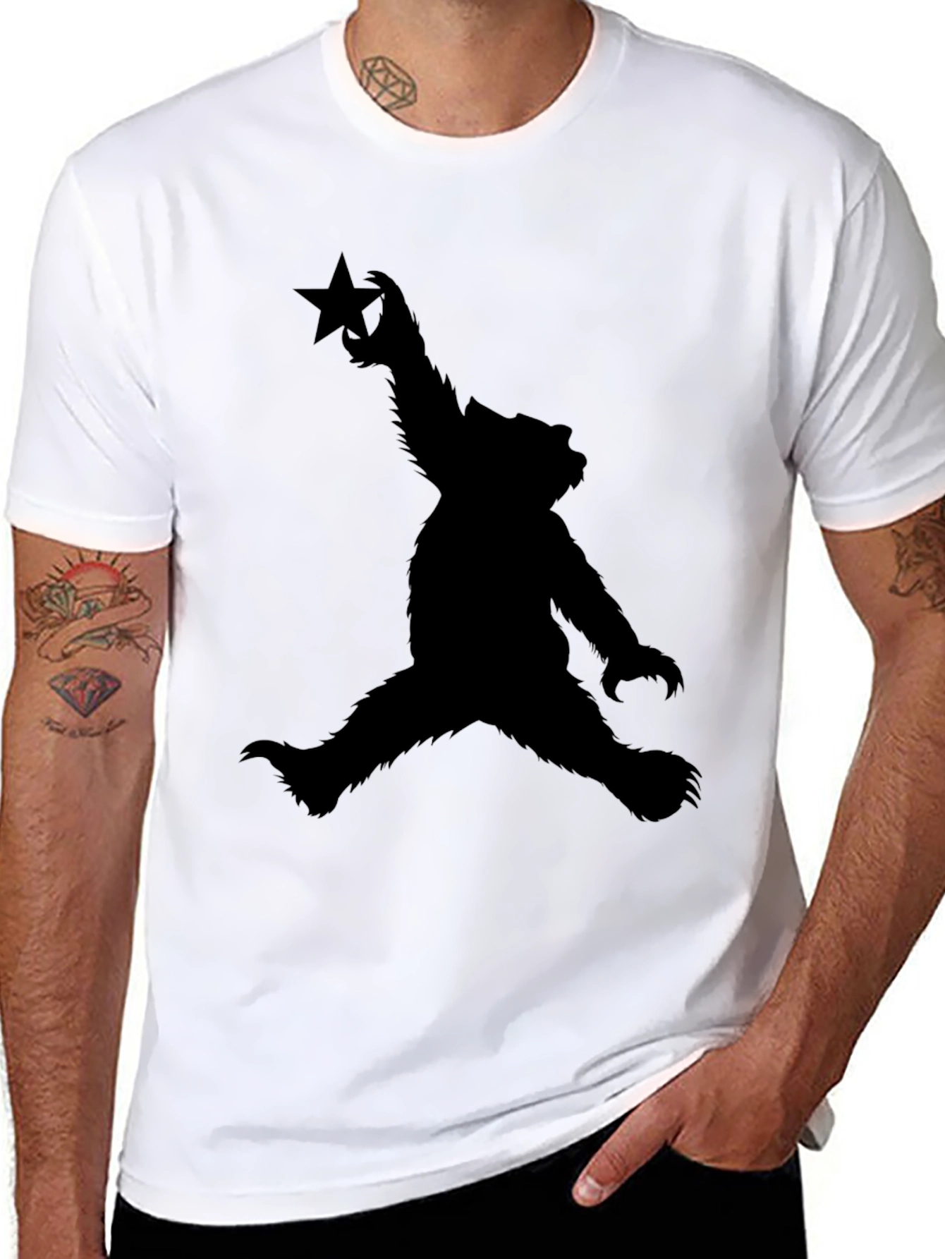 Sasquatch Dunk T-Shirt - Black Graphic Tee
