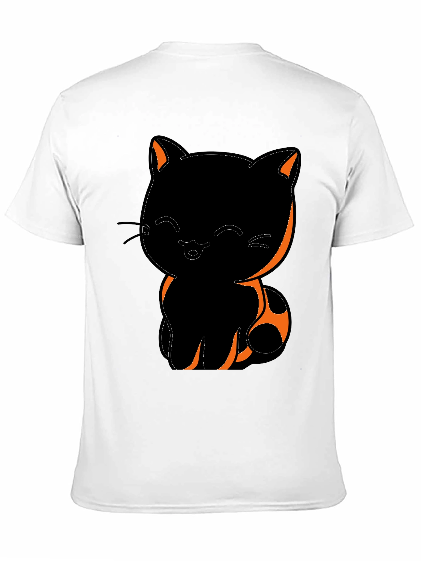 Cute Black Cat Graphic T-Shirt