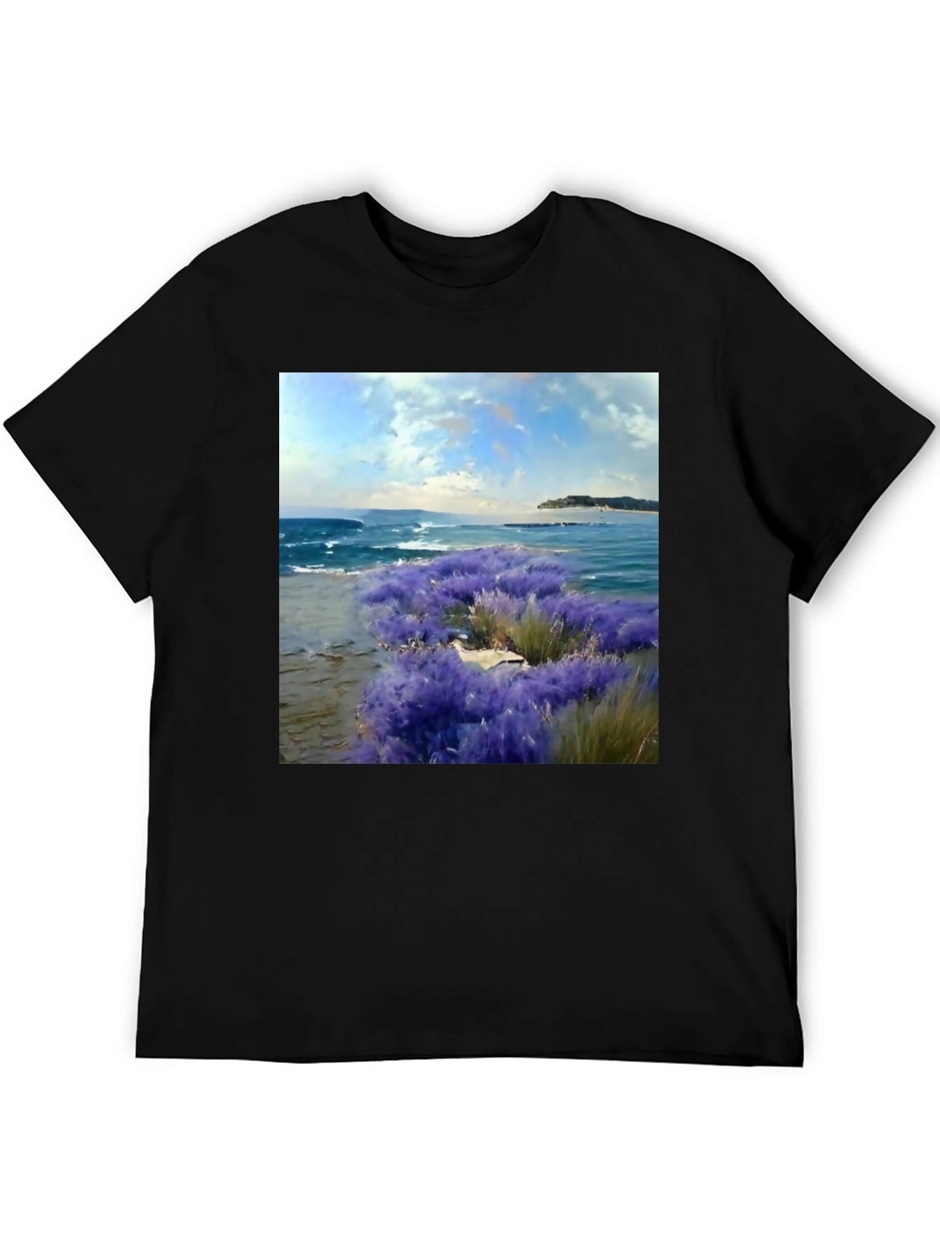 Ocean View Graphic Tee - Coastal Landscape T-Shirt