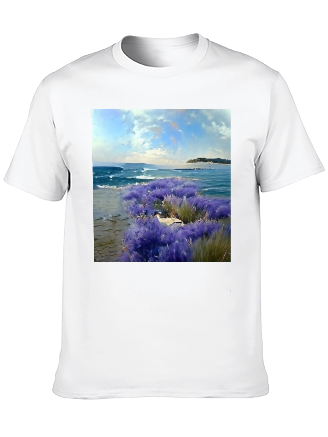 Ocean View Graphic Tee - Coastal Landscape T-Shirt