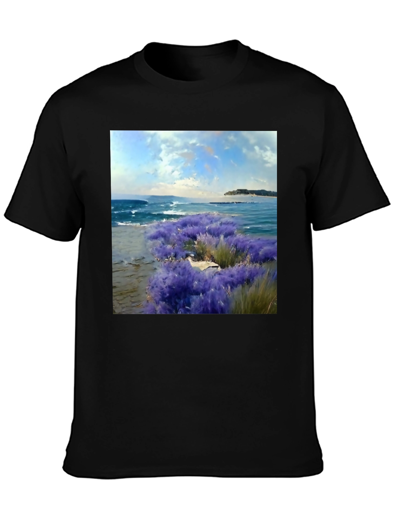 Ocean View Graphic Tee - Coastal Landscape T-Shirt