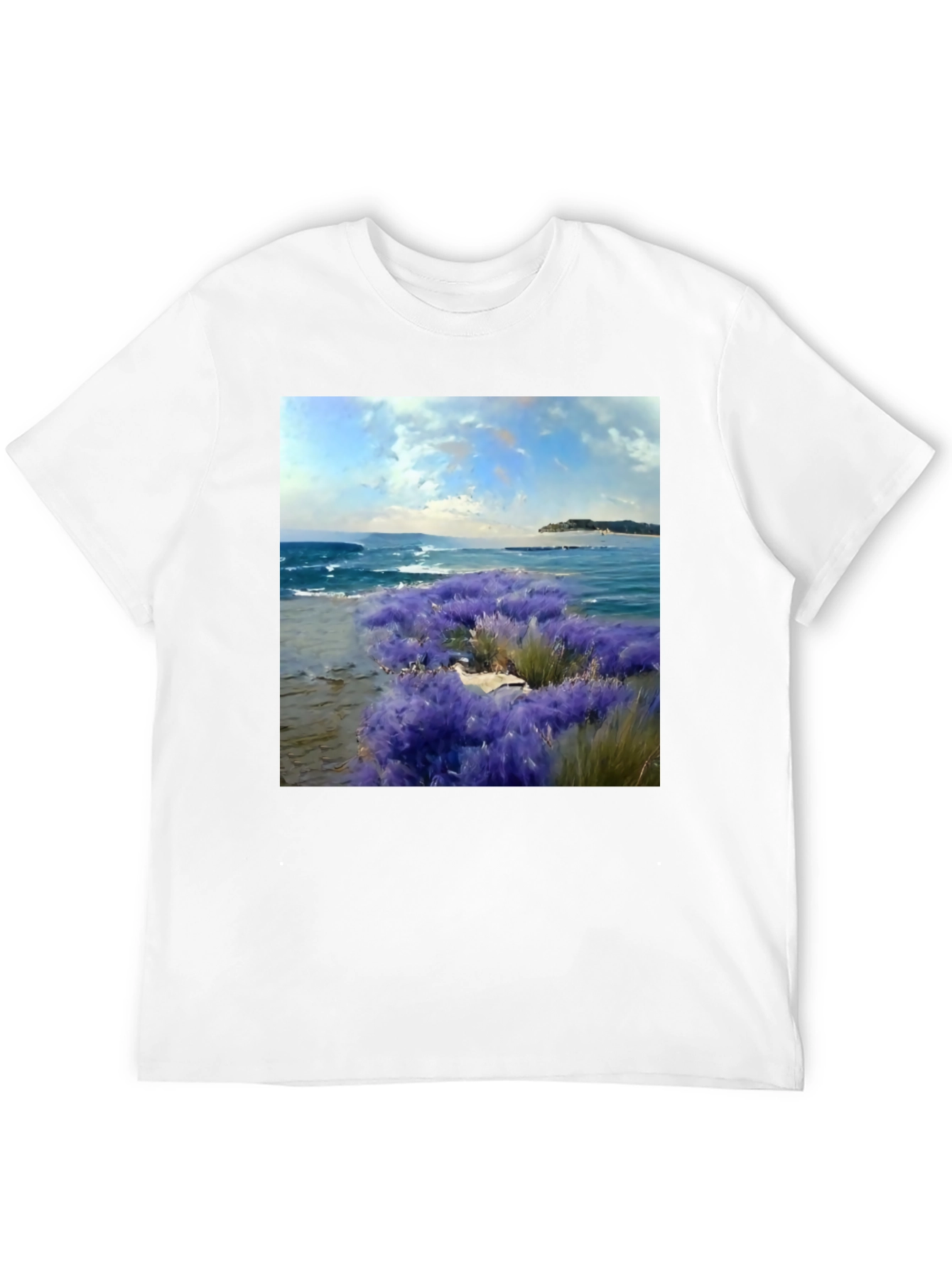 Ocean View Graphic Tee - Coastal Landscape T-Shirt