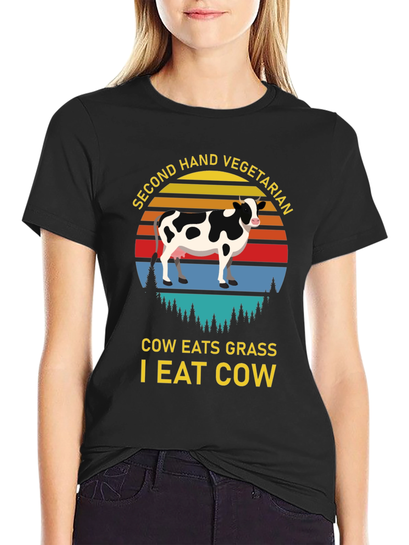 Second Hand Vegetarian Graphic Tee
