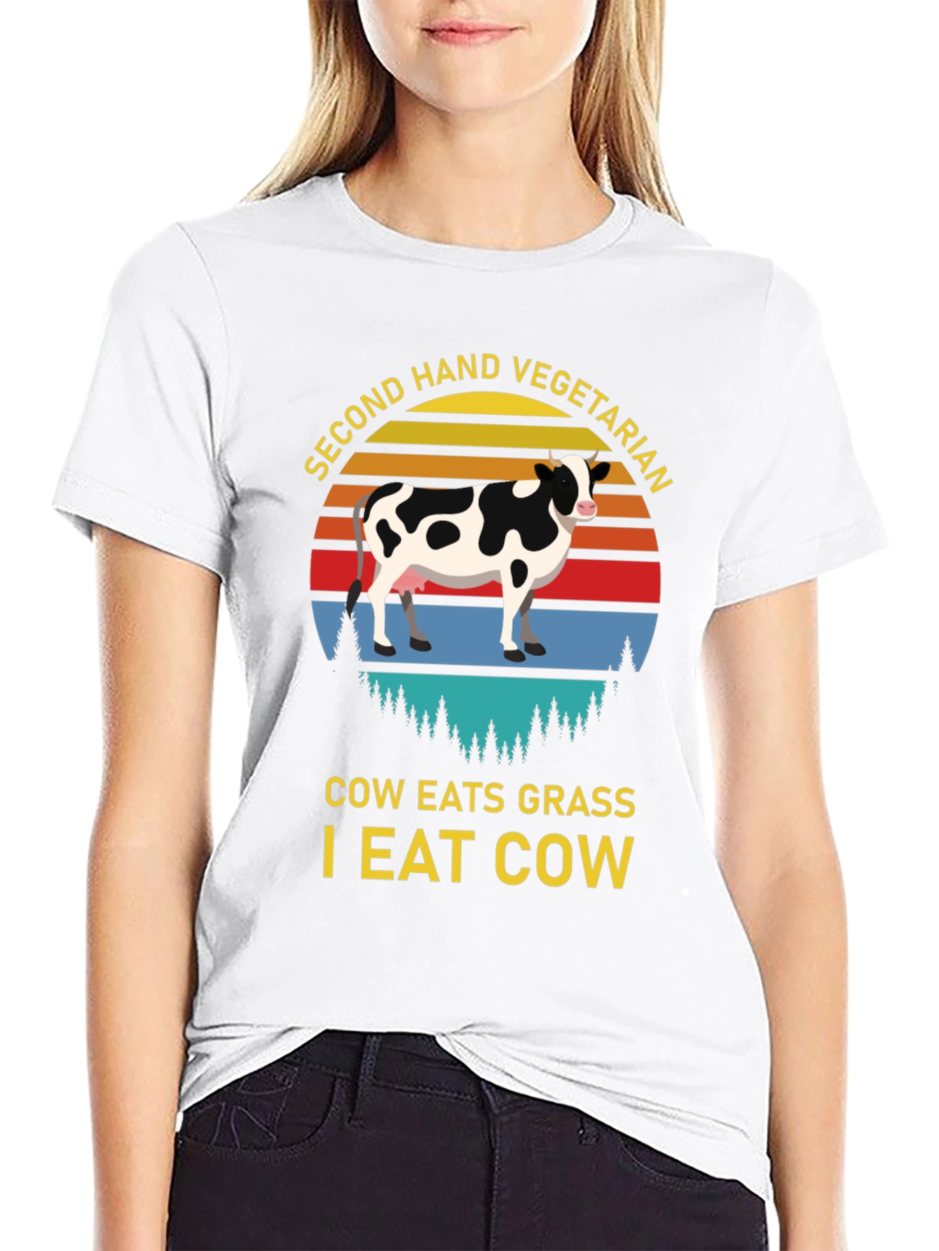 Second Hand Vegetarian Graphic Tee