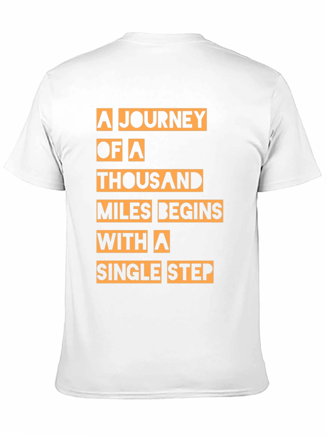 Motivational T-Shirt: A Journey of a Thousand Miles