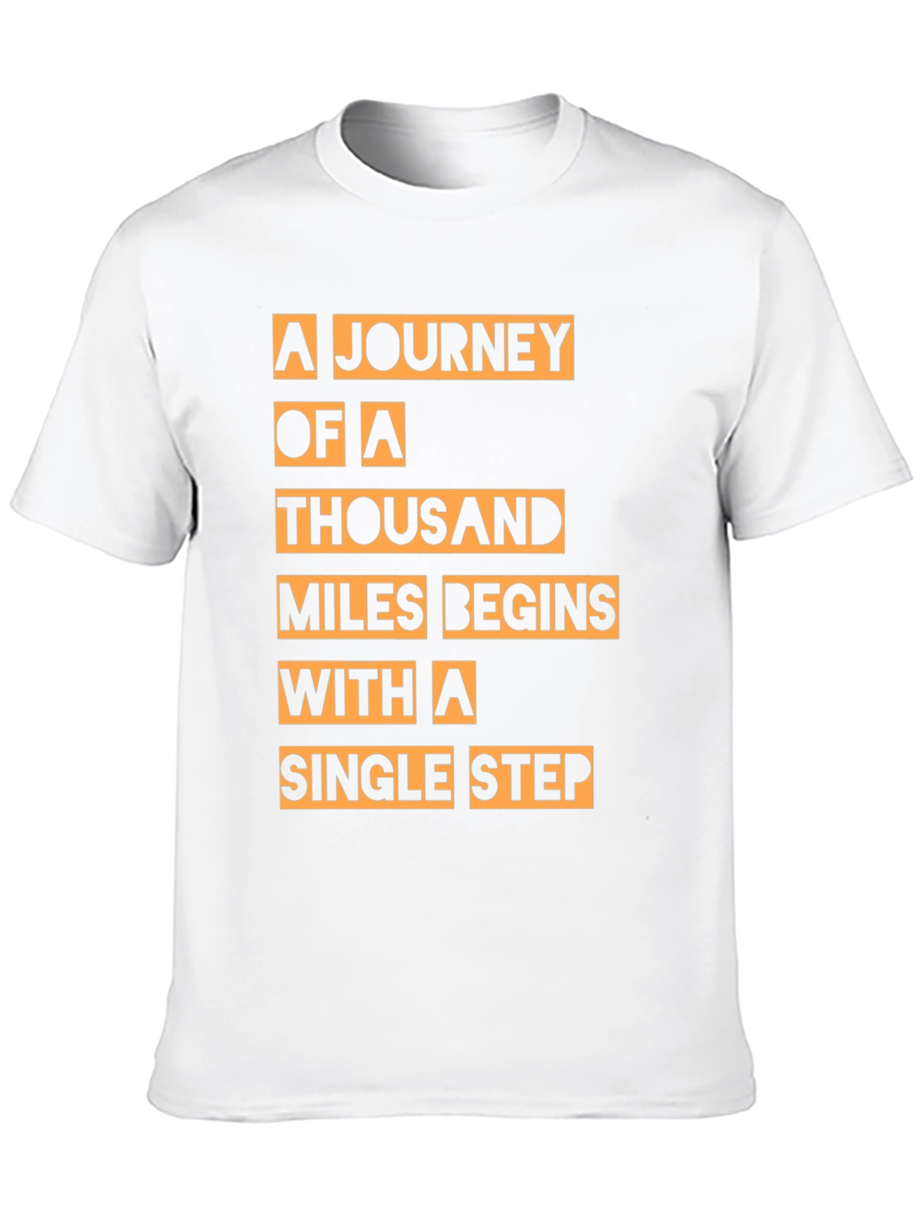 Motivational T-Shirt: A Journey of a Thousand Miles