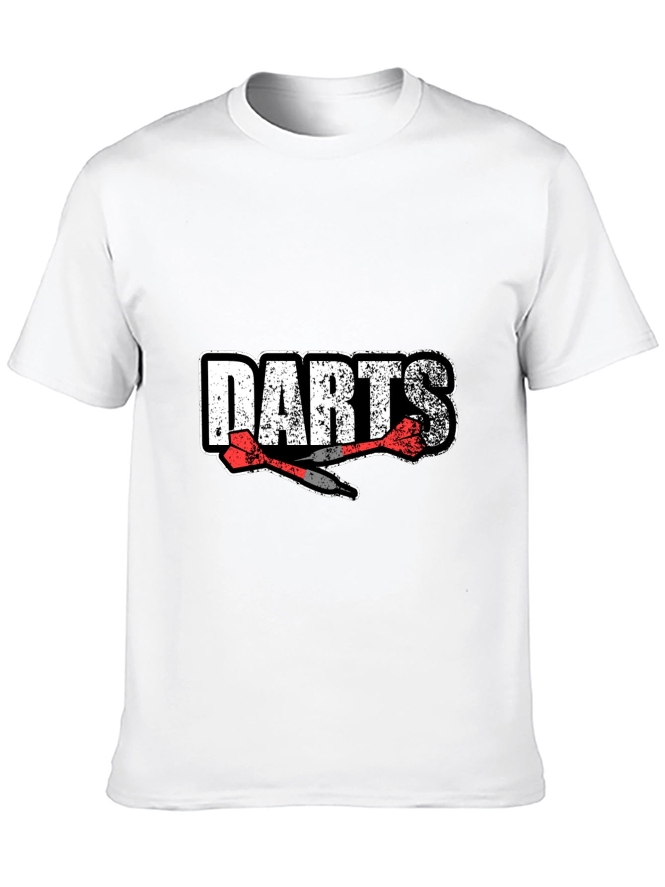 Darts Graphic Tee - Black Cotton Casual Wear