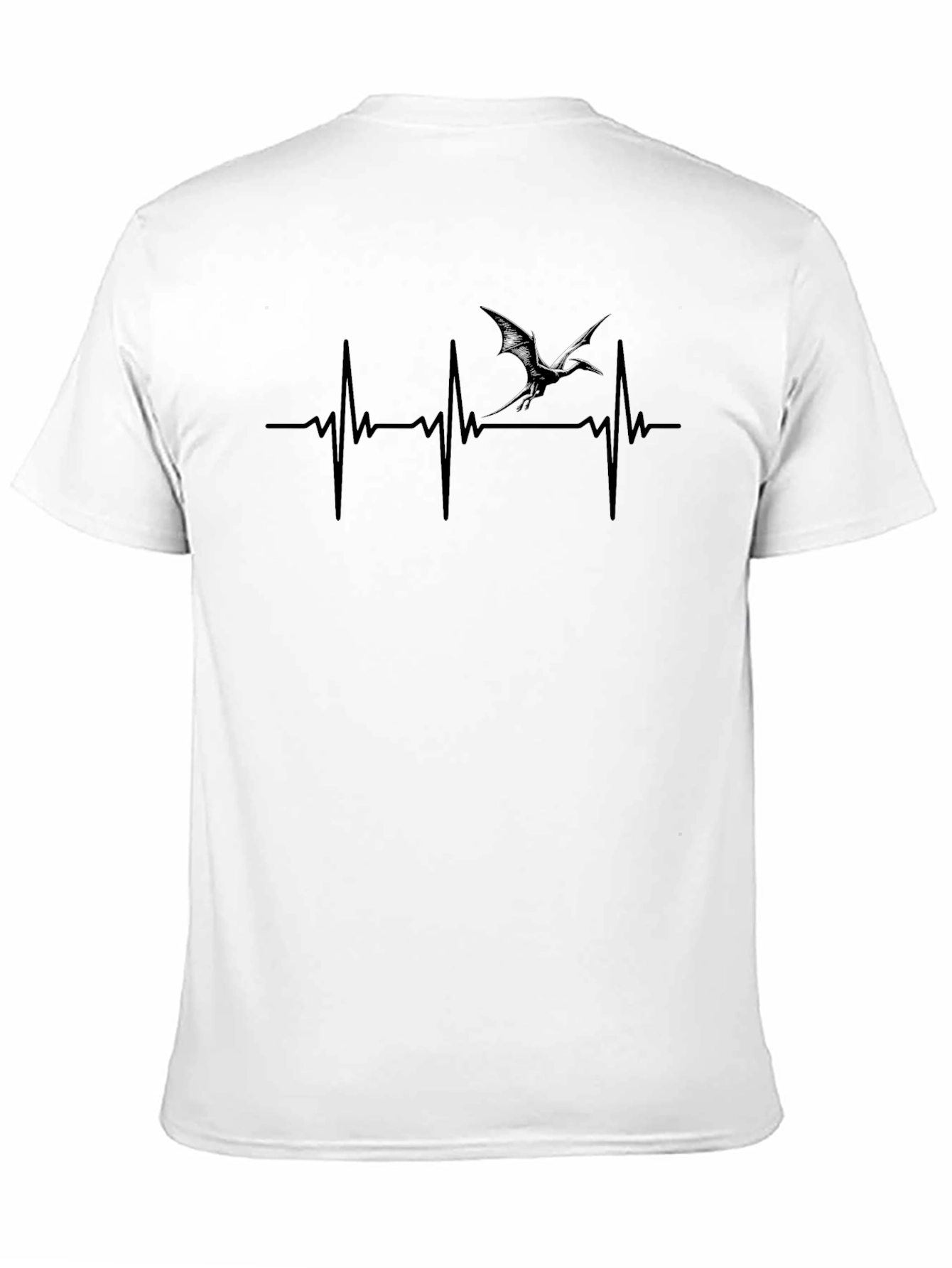Dragon Heartbeat Graphic T-Shirt - Black